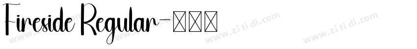 Fireside Regular字体转换